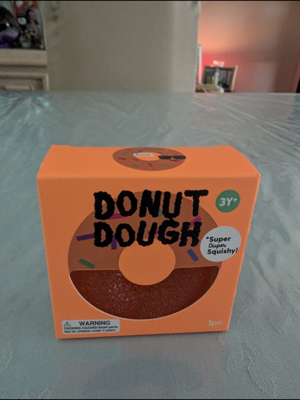 Donut Dough Squishy Toy - Orange